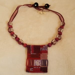 Vintage Beadwork Necklace